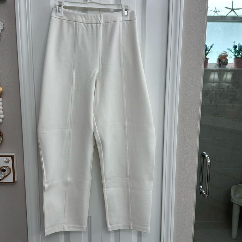 Joan Rivers Elegant White Ponte Trousers